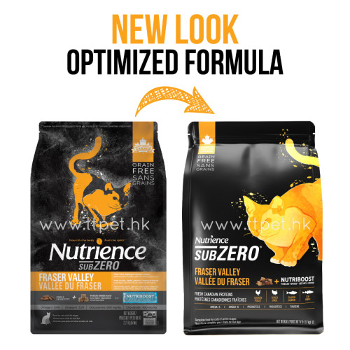 Nutrience SubZero 凍乾鮮雞肉無穀物全貓糧 - 雞、火雞、海魚  10LB