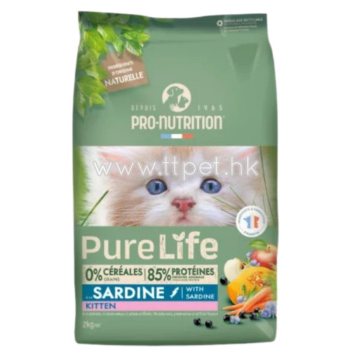 PureLife 幼貓配方貓糧 - 沙甸魚 2KG