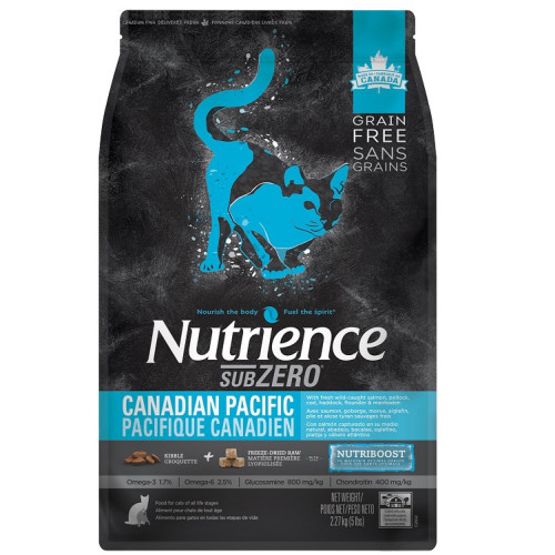 Nutrience SubZero 凍乾無穀物全貓糧 - 鮮三文魚、鯡魚、七種魚 10LB